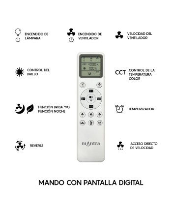 ***OFER/DES*** SOHO * Plafon / Ventilador - Blanco+Madera